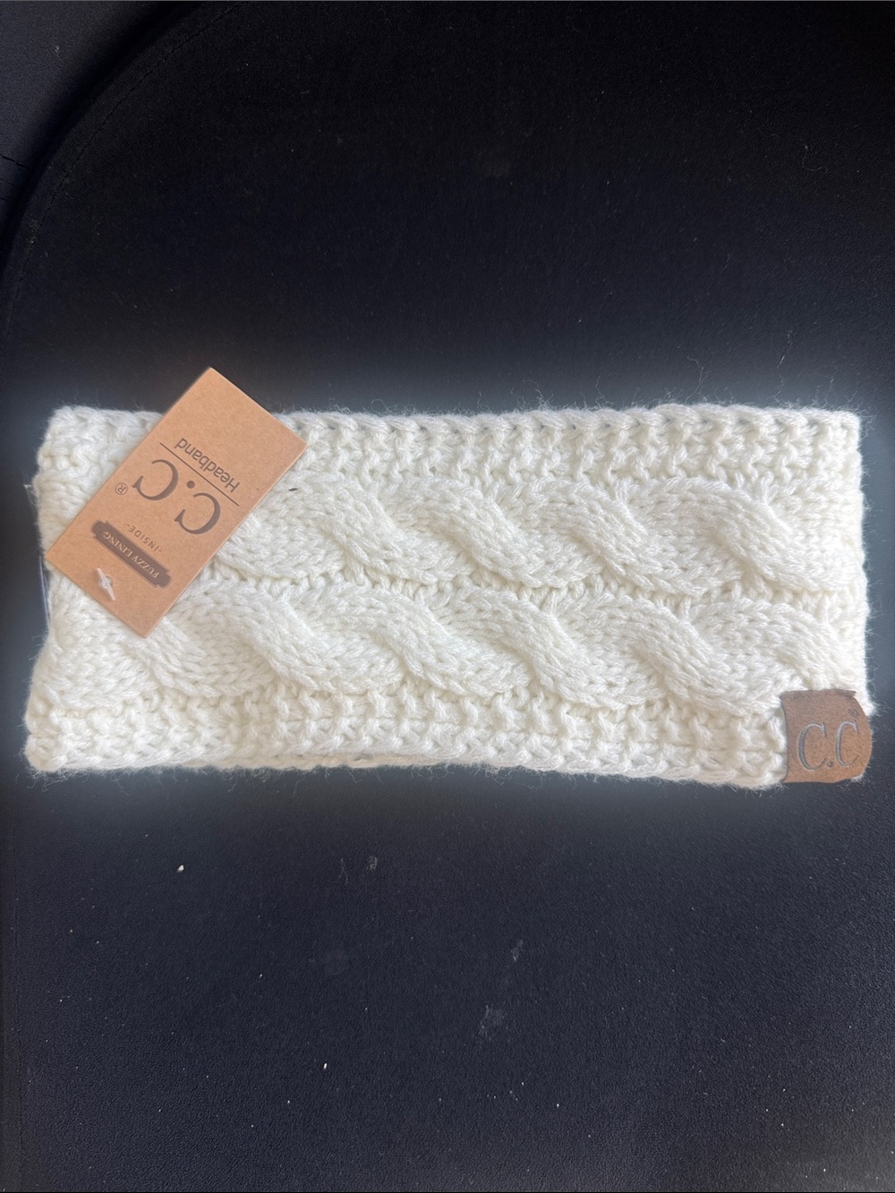 C.C Cream Cable Knit Ear Warmer Headband